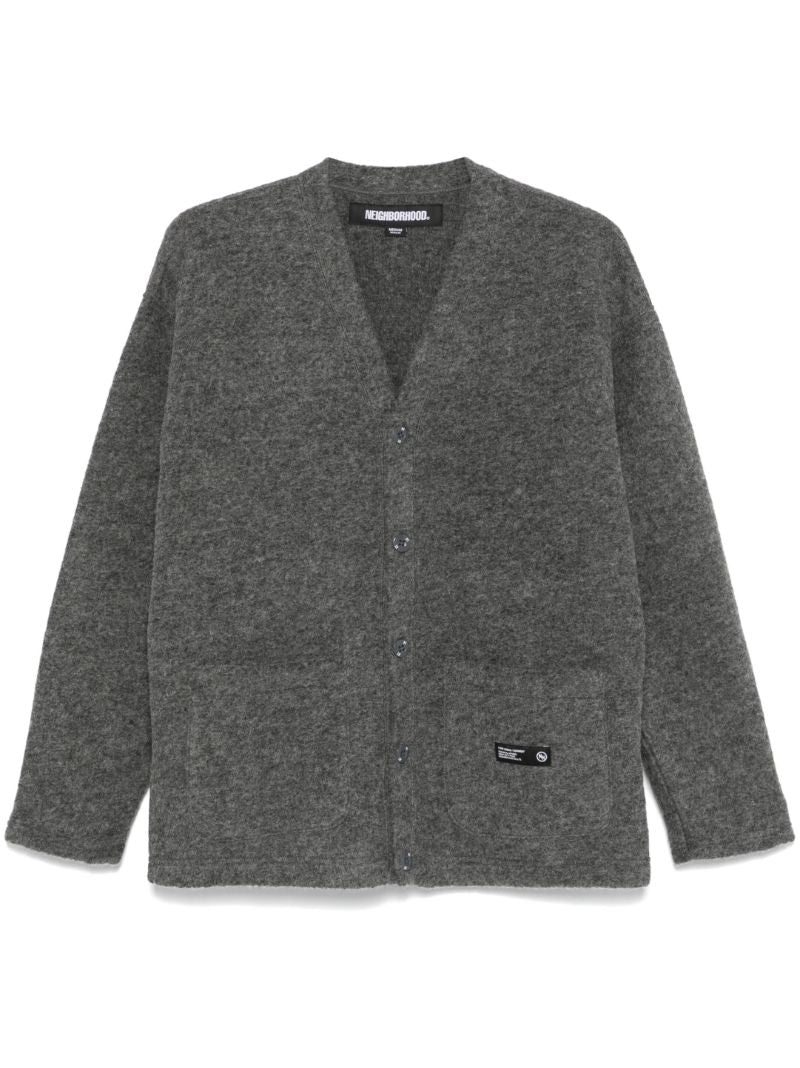 Grey Knitted Cardigan