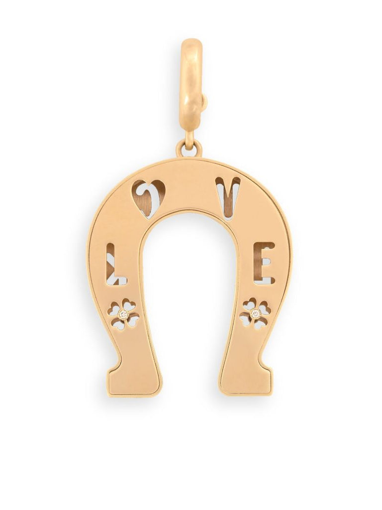 18k Yellow Gold Horseshoe Necklace