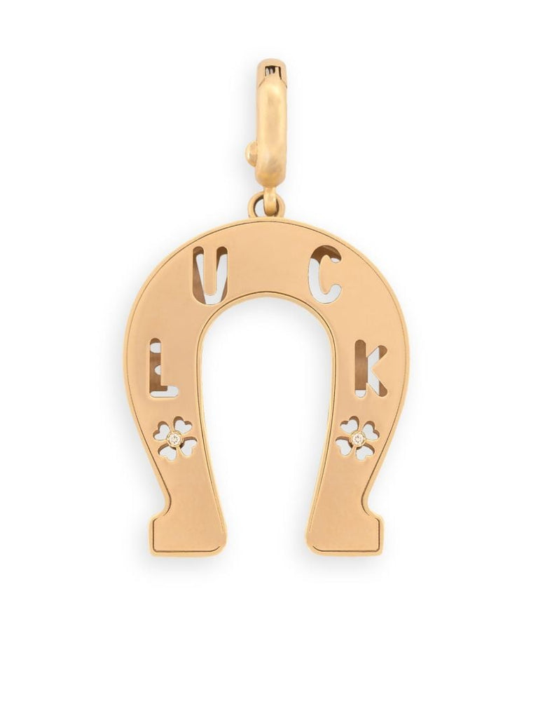 18k Yellow Gold Horseshoe Necklace