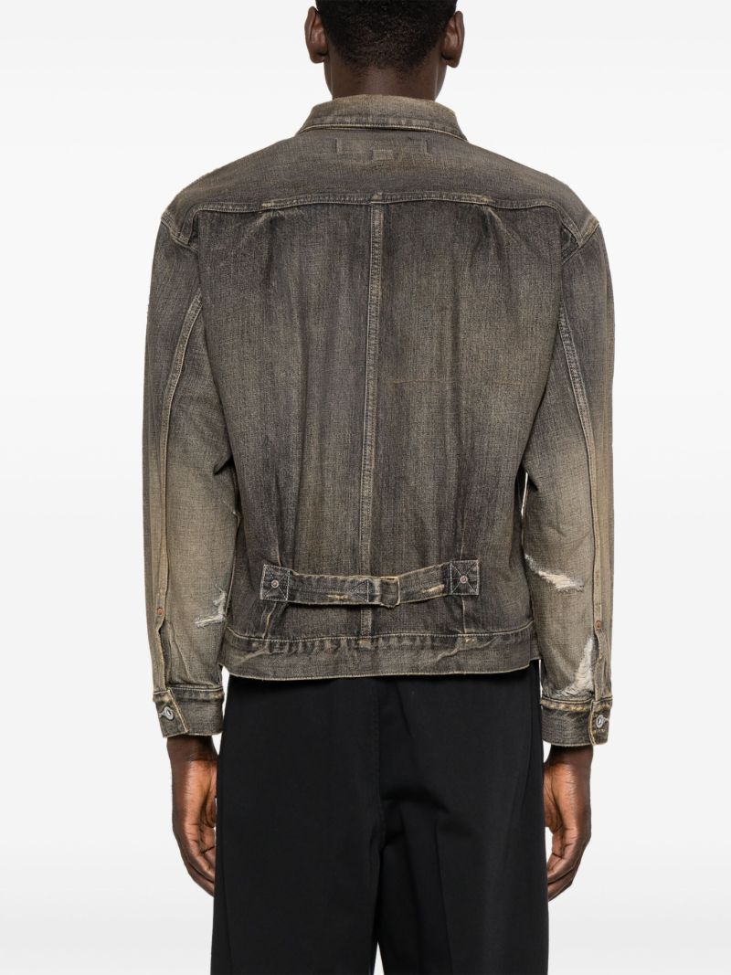 Distressed-effect Denim Jacket