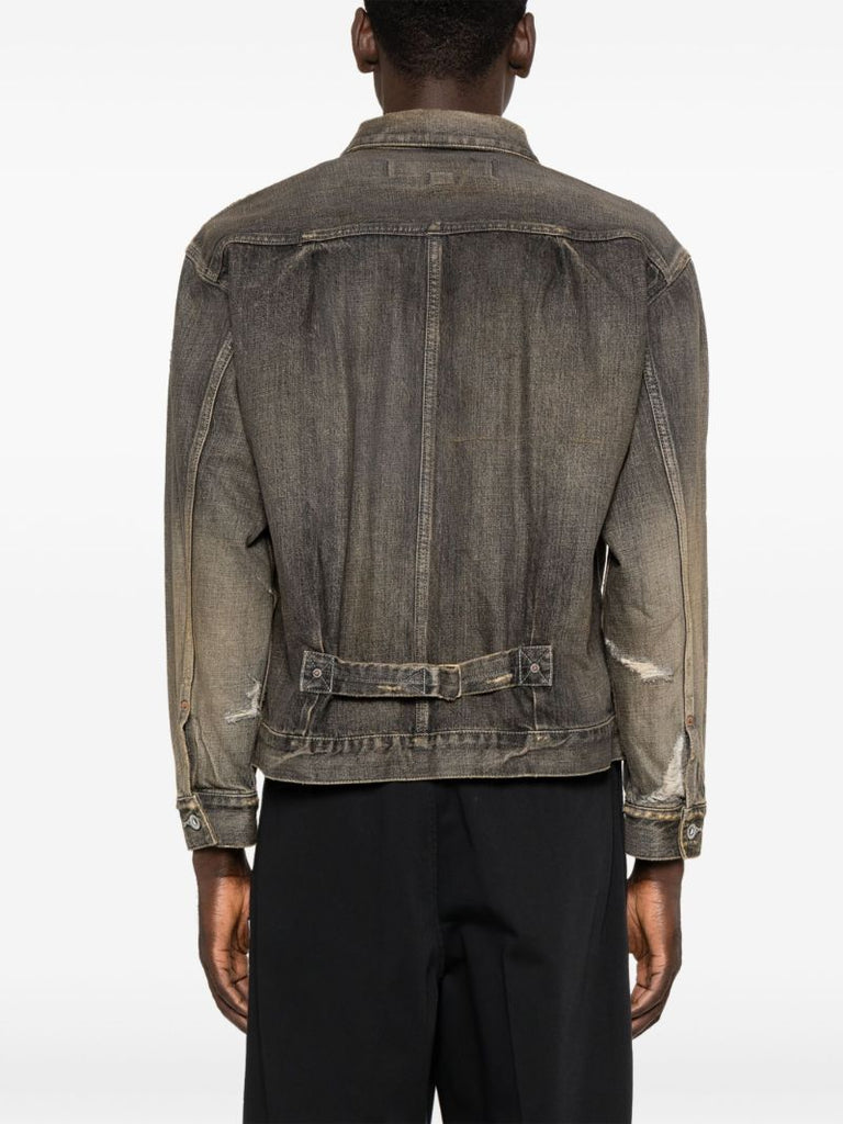 Distressed-effect Denim Jacket
