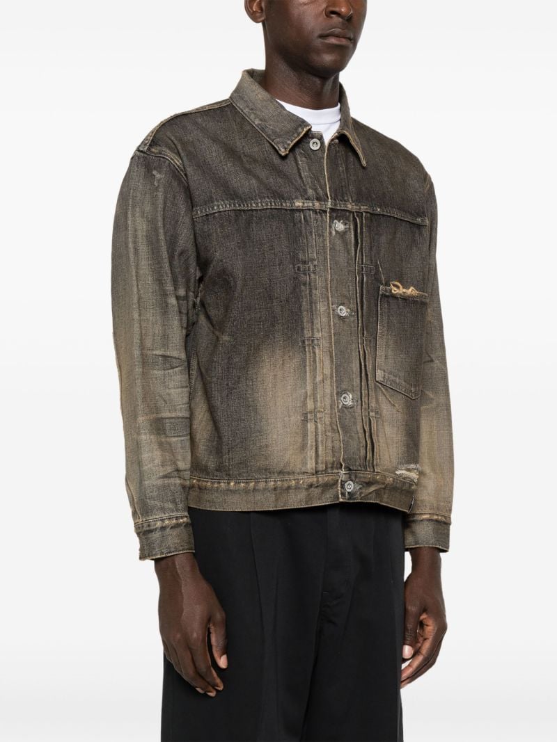Distressed-effect Denim Jacket