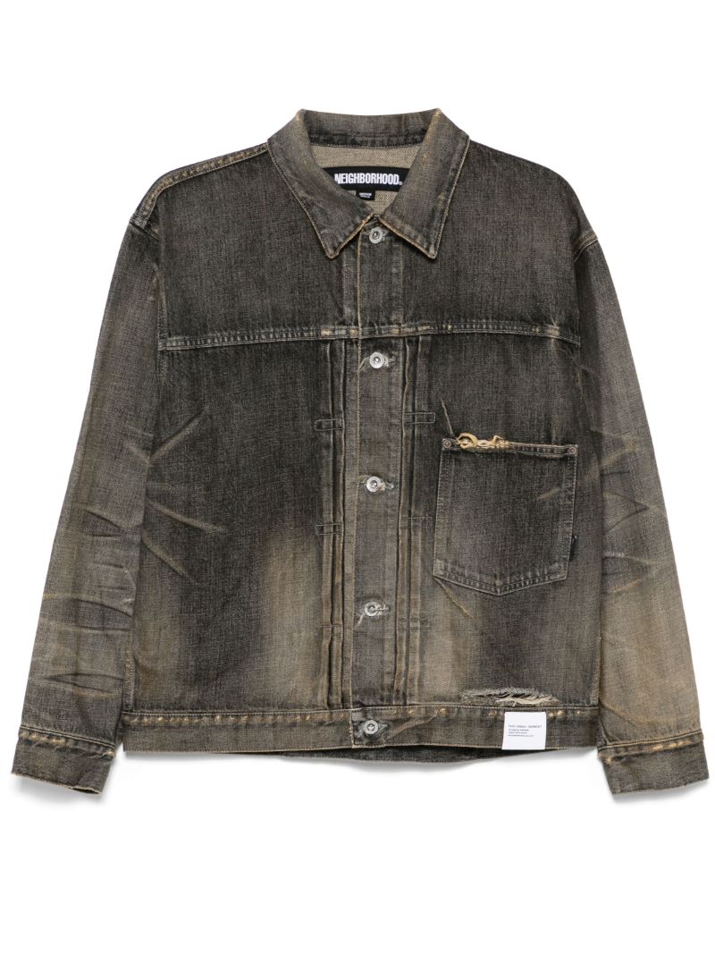 Distressed-effect Denim Jacket