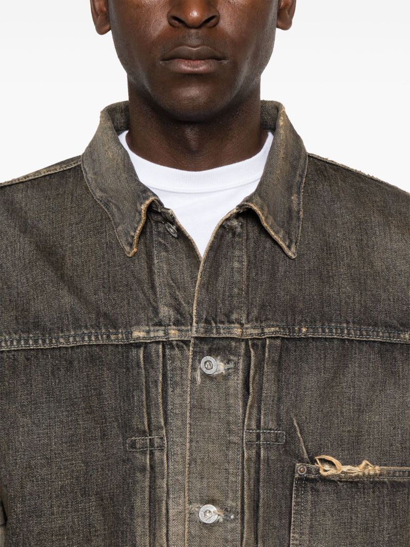 Distressed-effect Denim Jacket