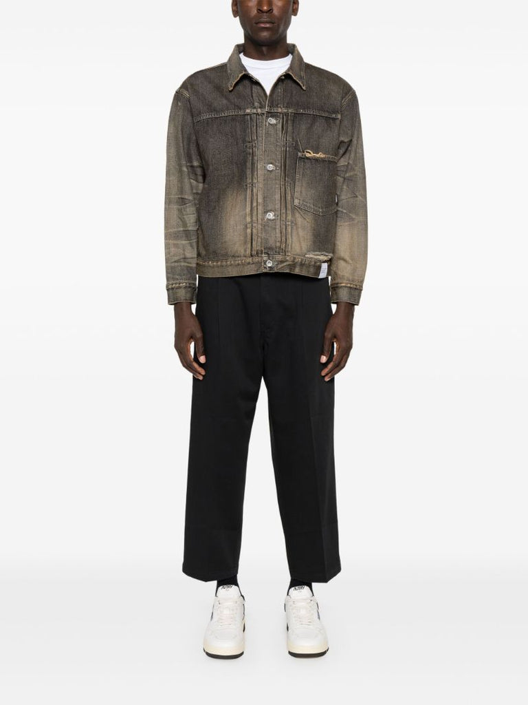 Distressed-effect Denim Jacket