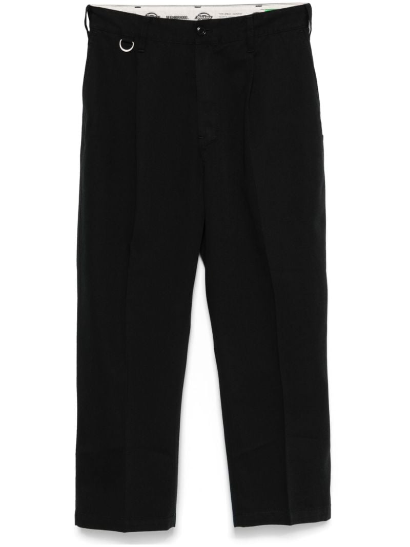 Pressed Crease Cropped Trousers
