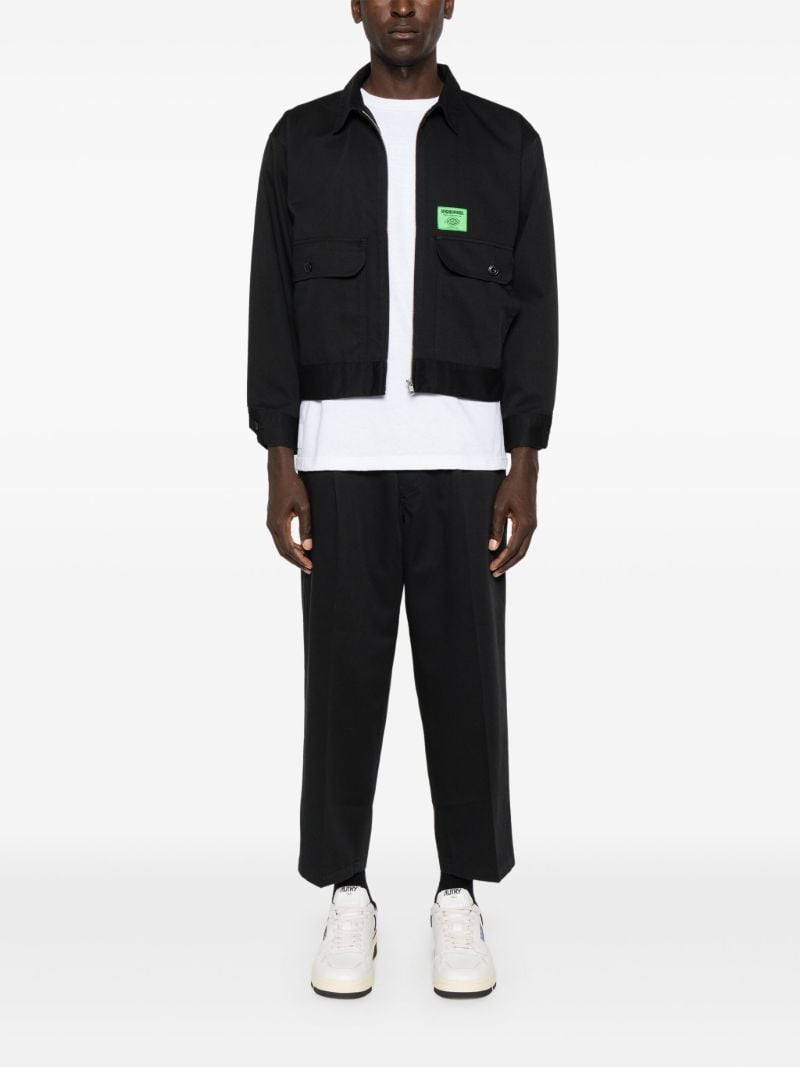 Pressed Crease Cropped Trousers