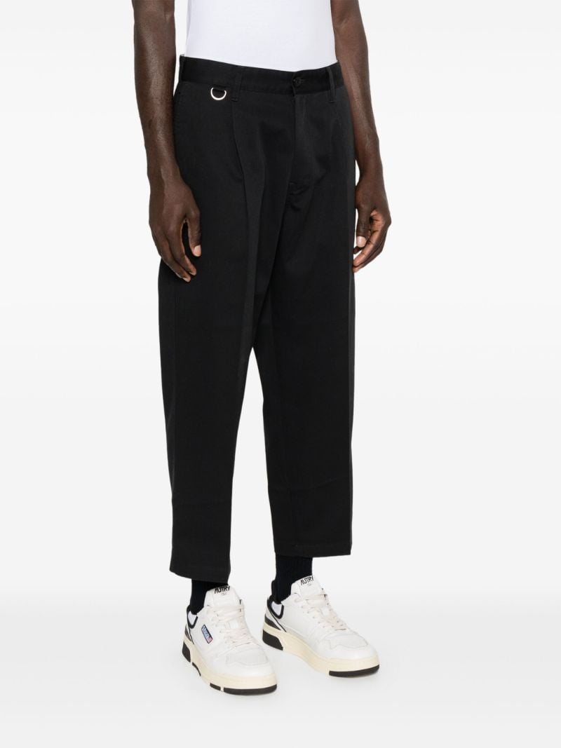 Pressed Crease Cropped Trousers