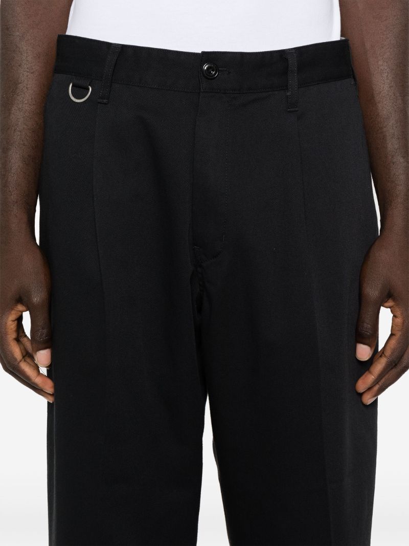 Pressed Crease Cropped Trousers
