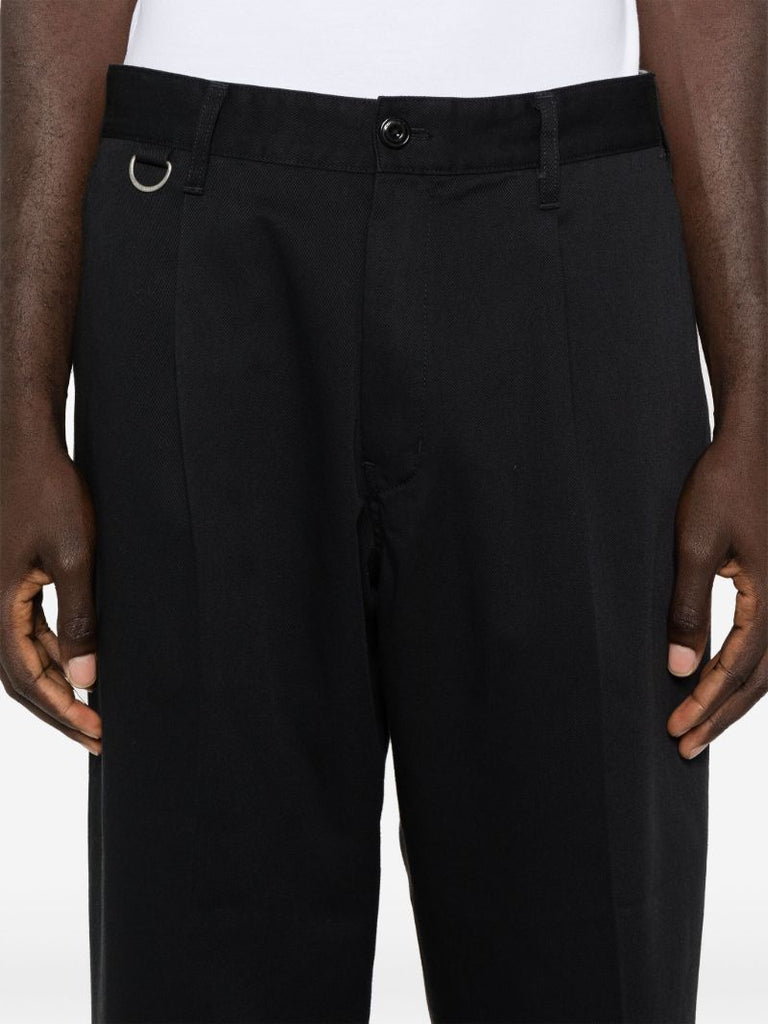 Pressed Crease Cropped Trousers