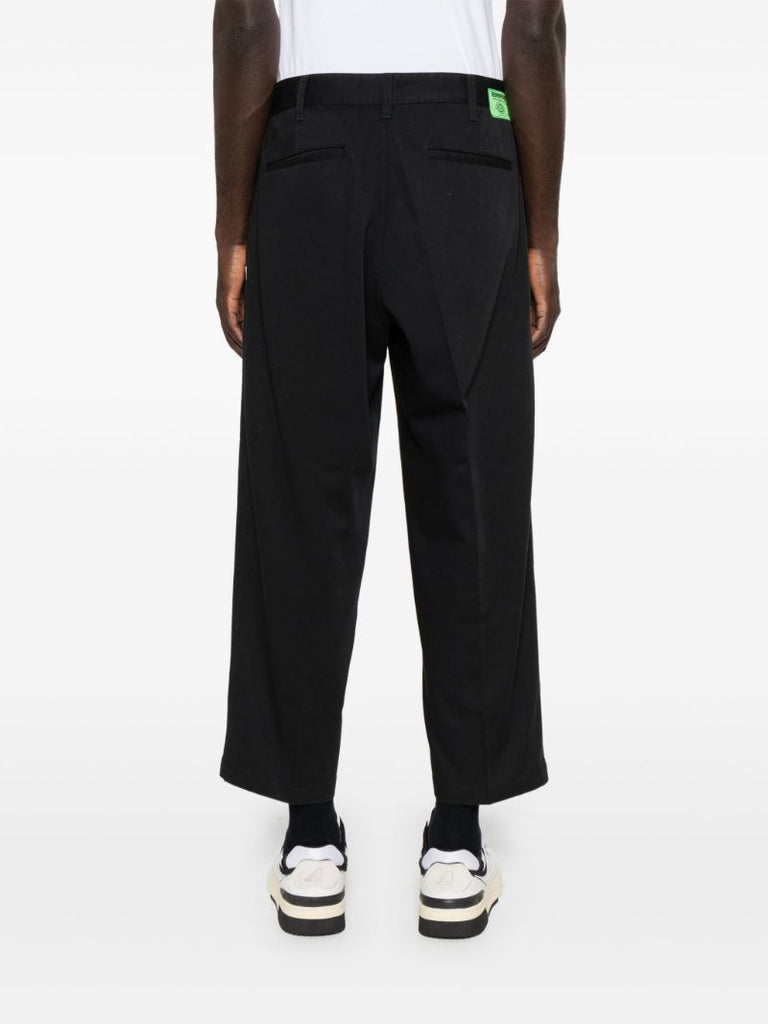 Pressed Crease Cropped Trousers