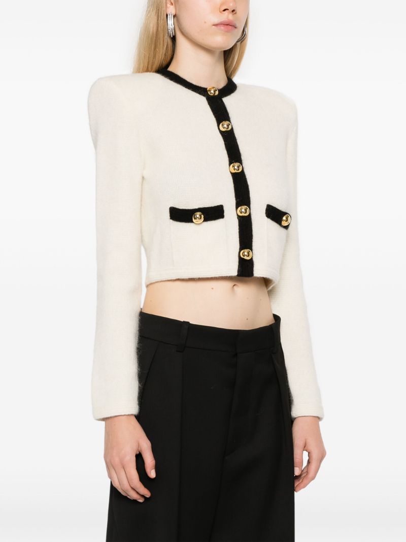 Knitted Cropped Cardigan