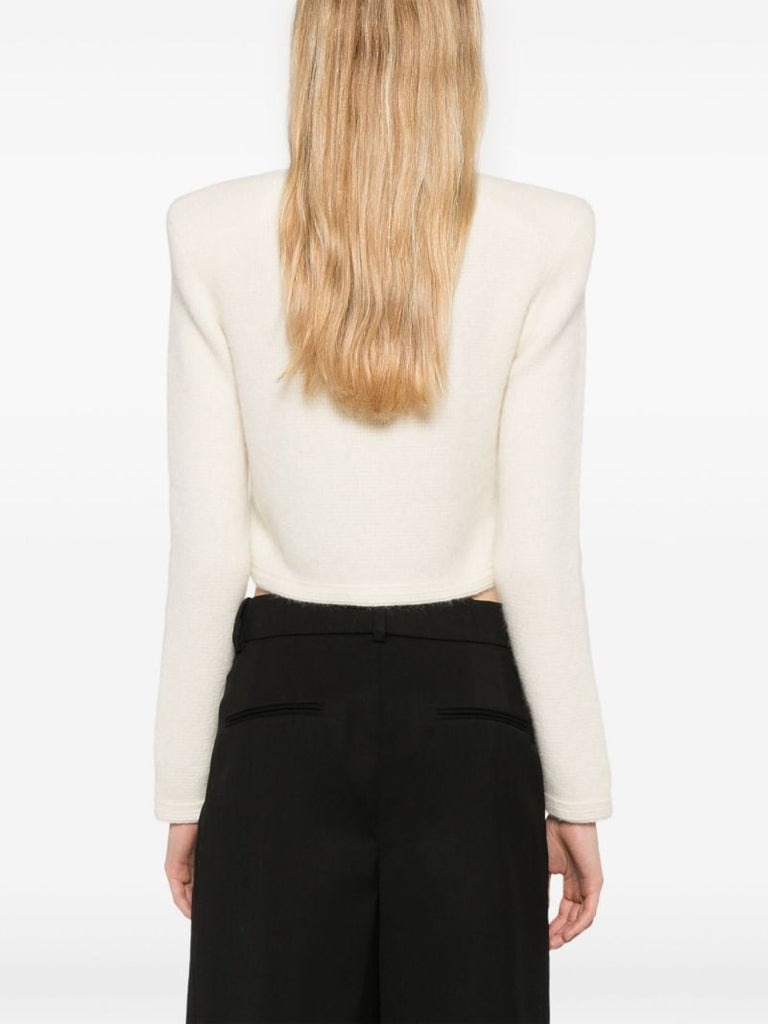 Knitted Cropped Cardigan