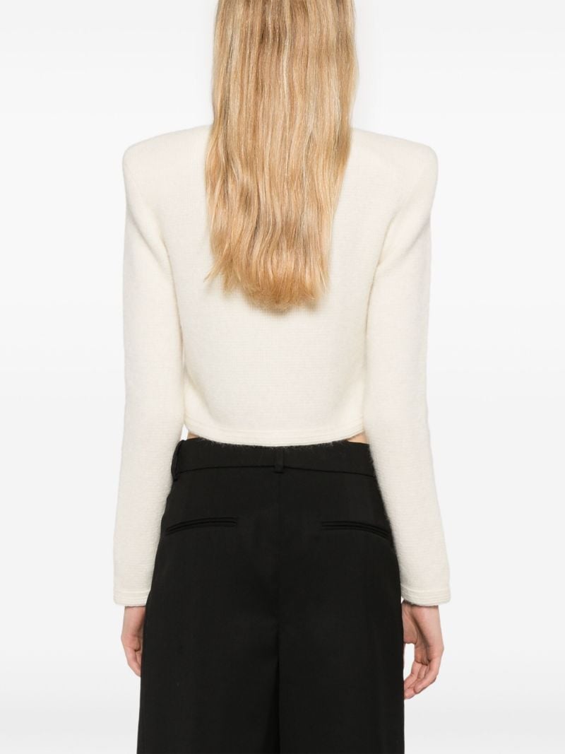 Knitted Cropped Cardigan