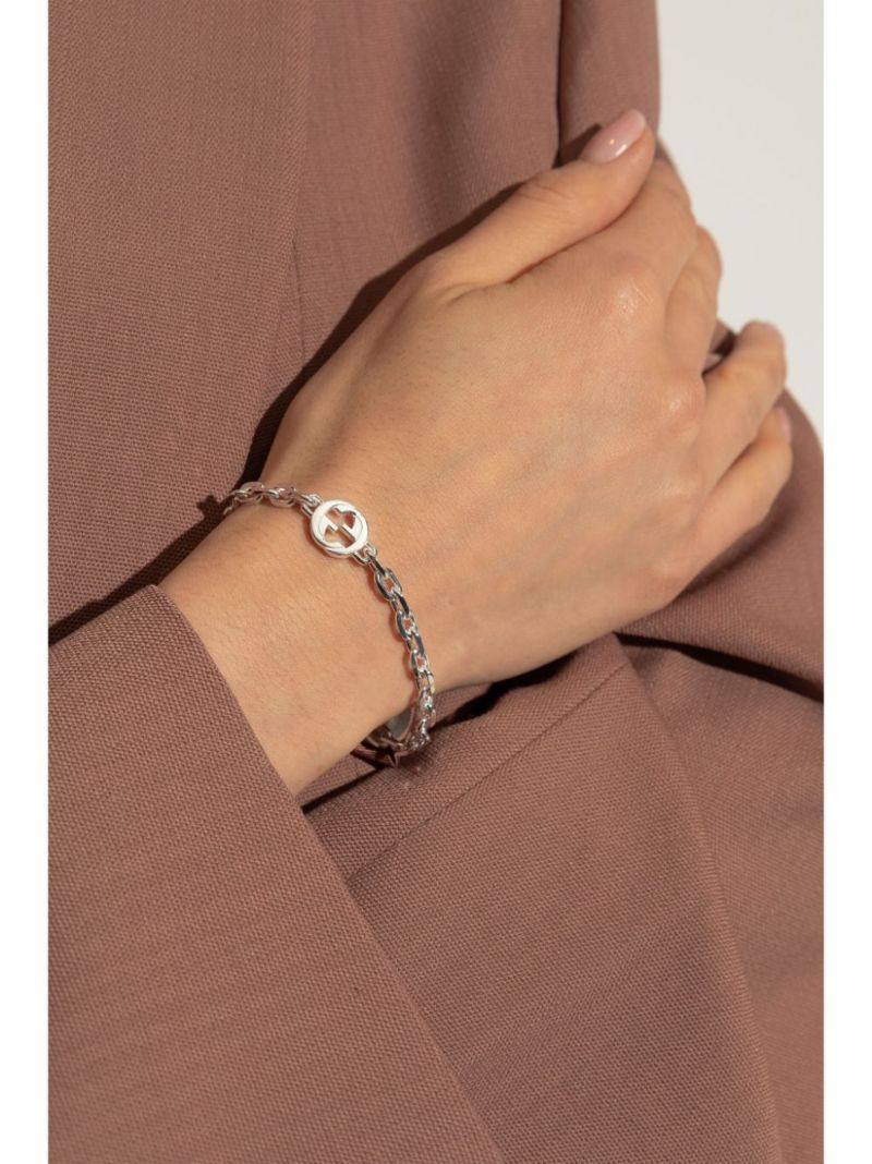 Sterling Silver Interlocking G Bracelet