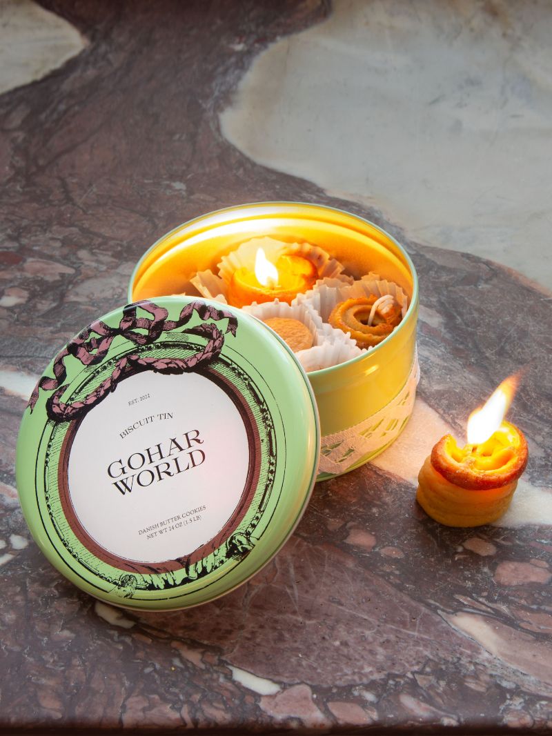 Gohar World Biscuit Tin Candle