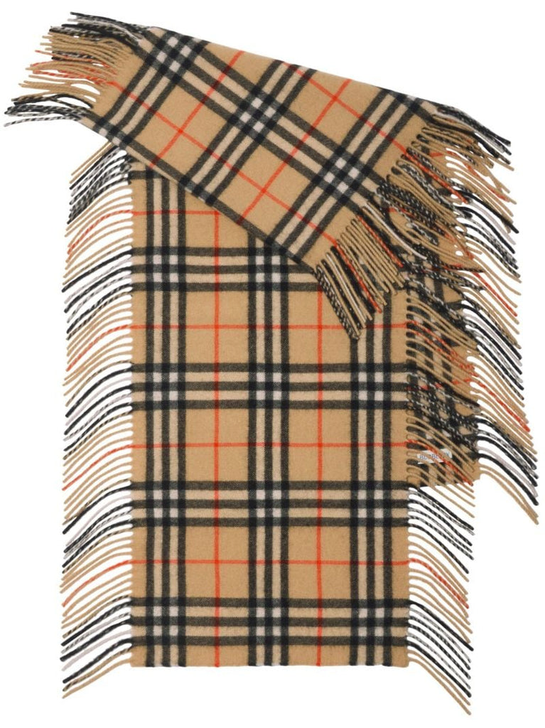 Check Cashmere Scarf