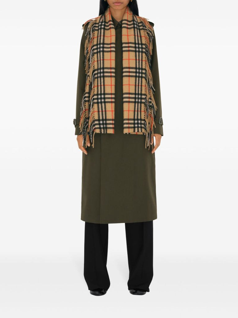Check Cashmere Scarf