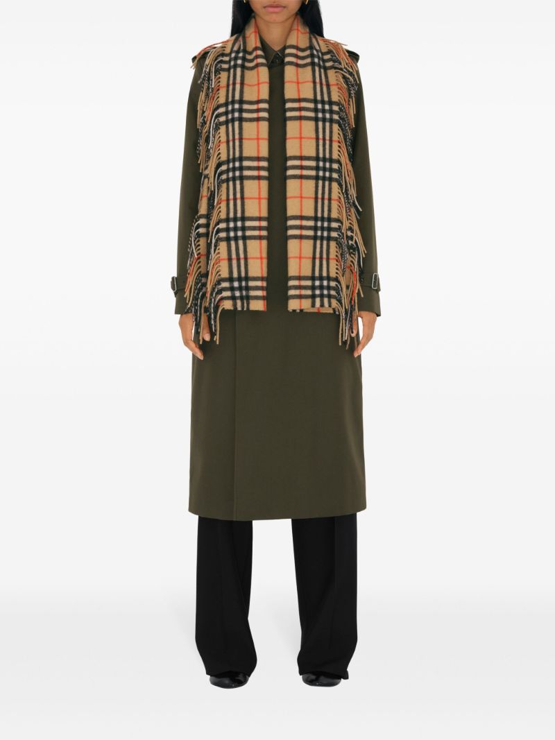 Check Cashmere Scarf