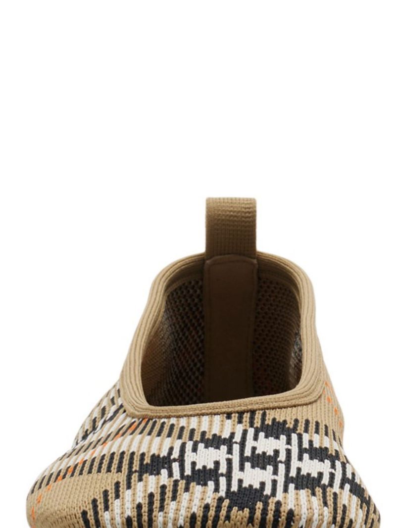 Check Knit Ballet Shoes