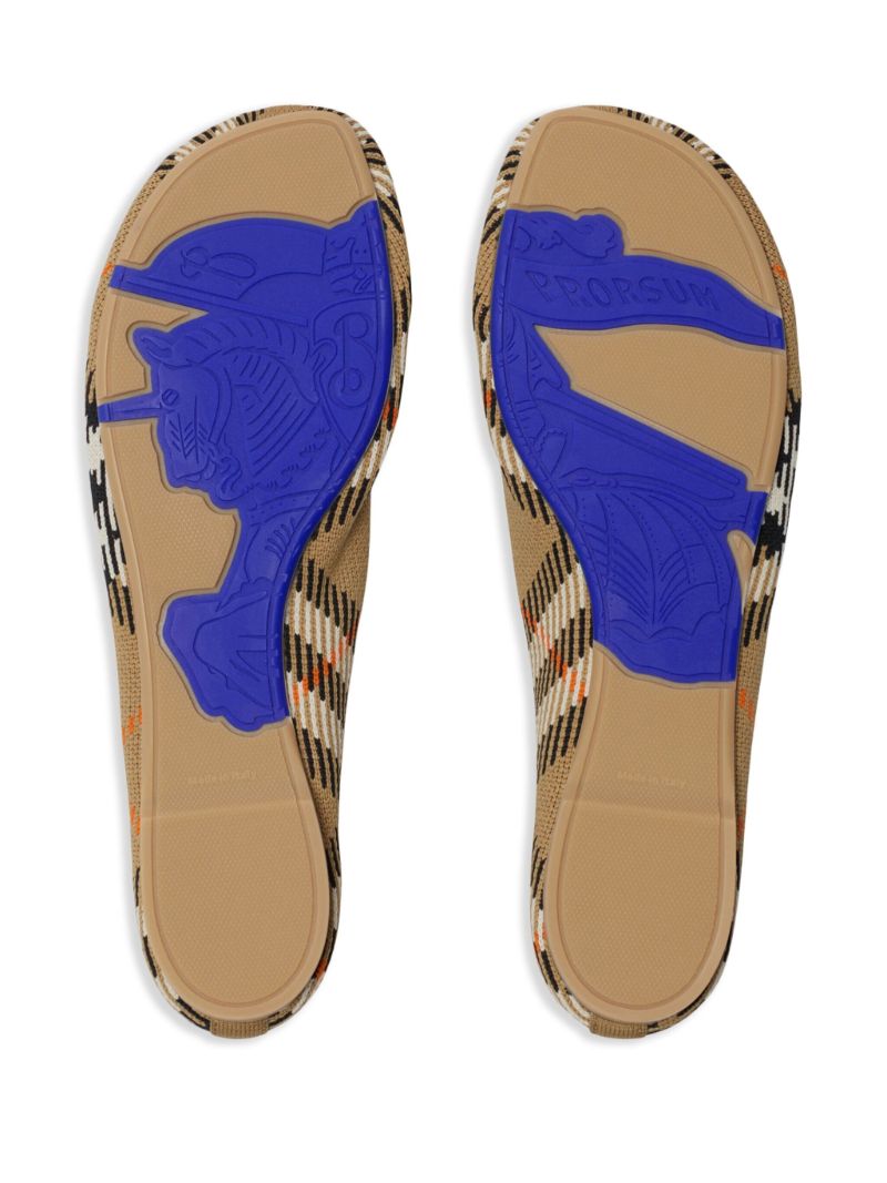 Check Knit Ballet Shoes