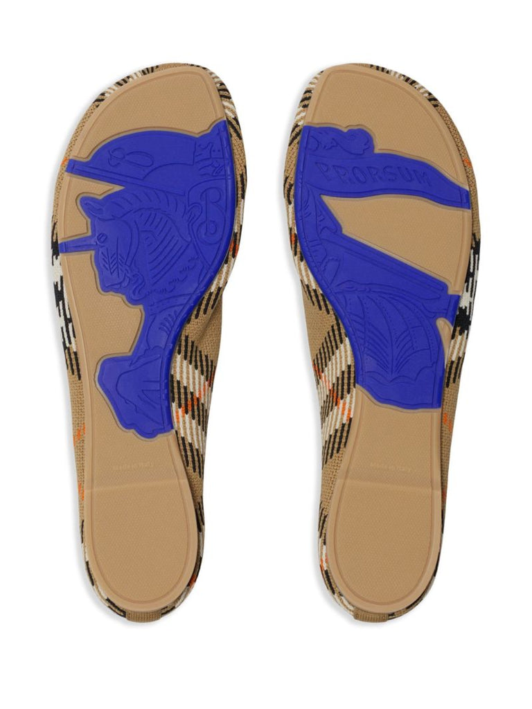 Check Knit Ballet Shoes
