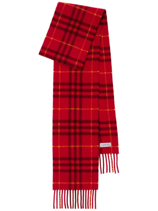Checked Cashmere Scarf