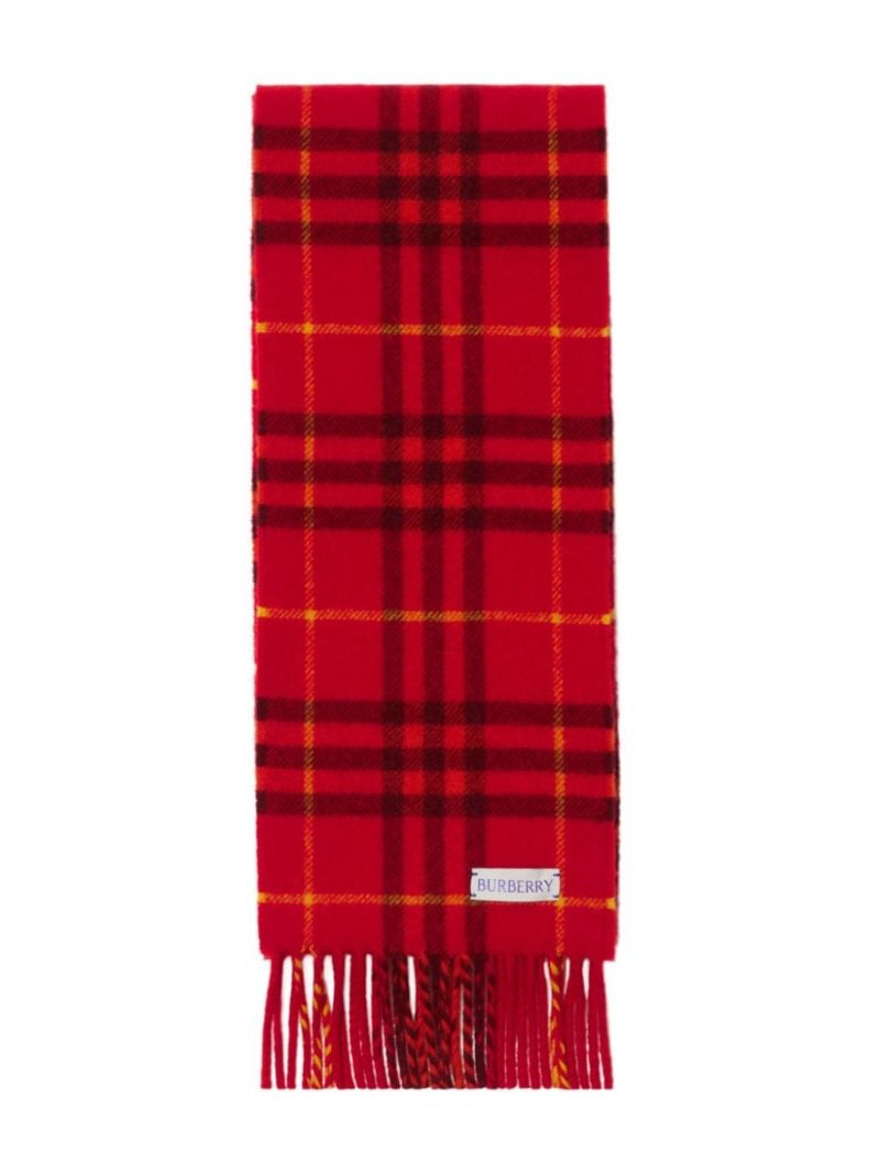 Checked Cashmere Scarf