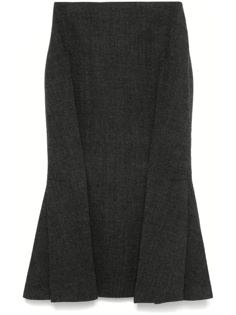 Pleated Midi Skirt