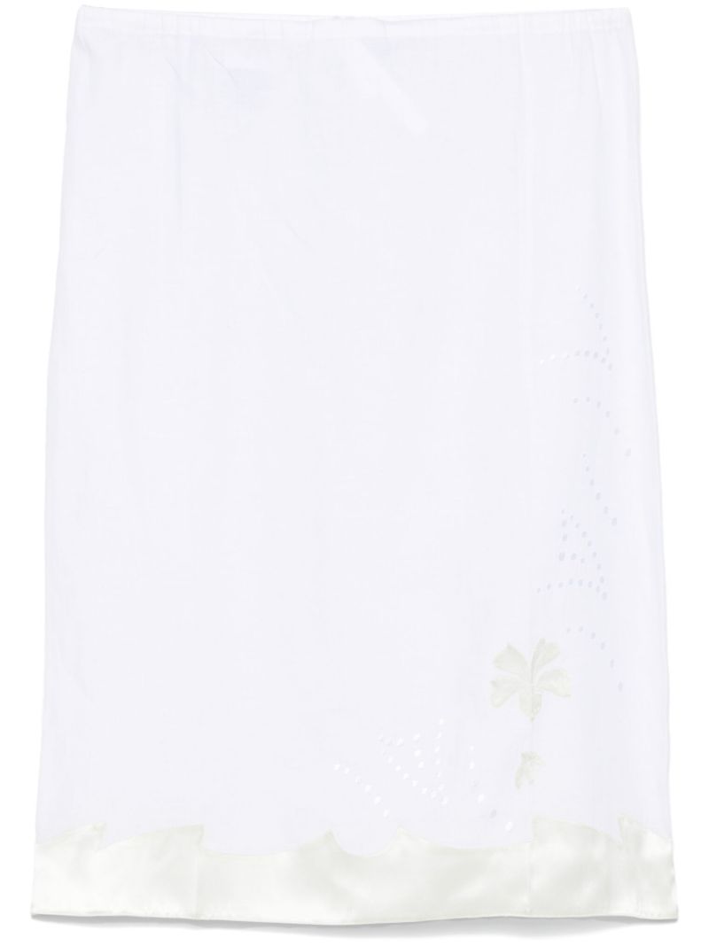 Embroidered Midi Skirt