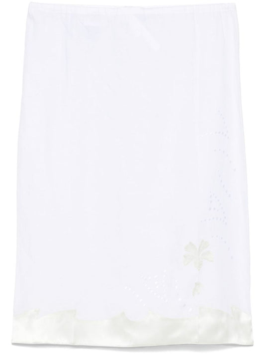 Embroidered Midi Skirt