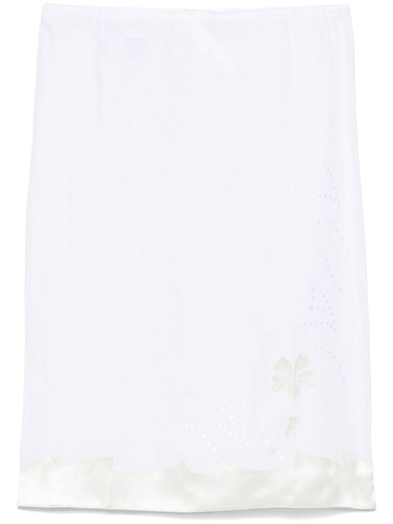 Embroidered Midi Skirt