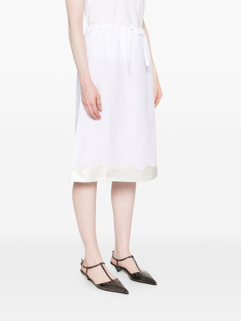 Embroidered Midi Skirt