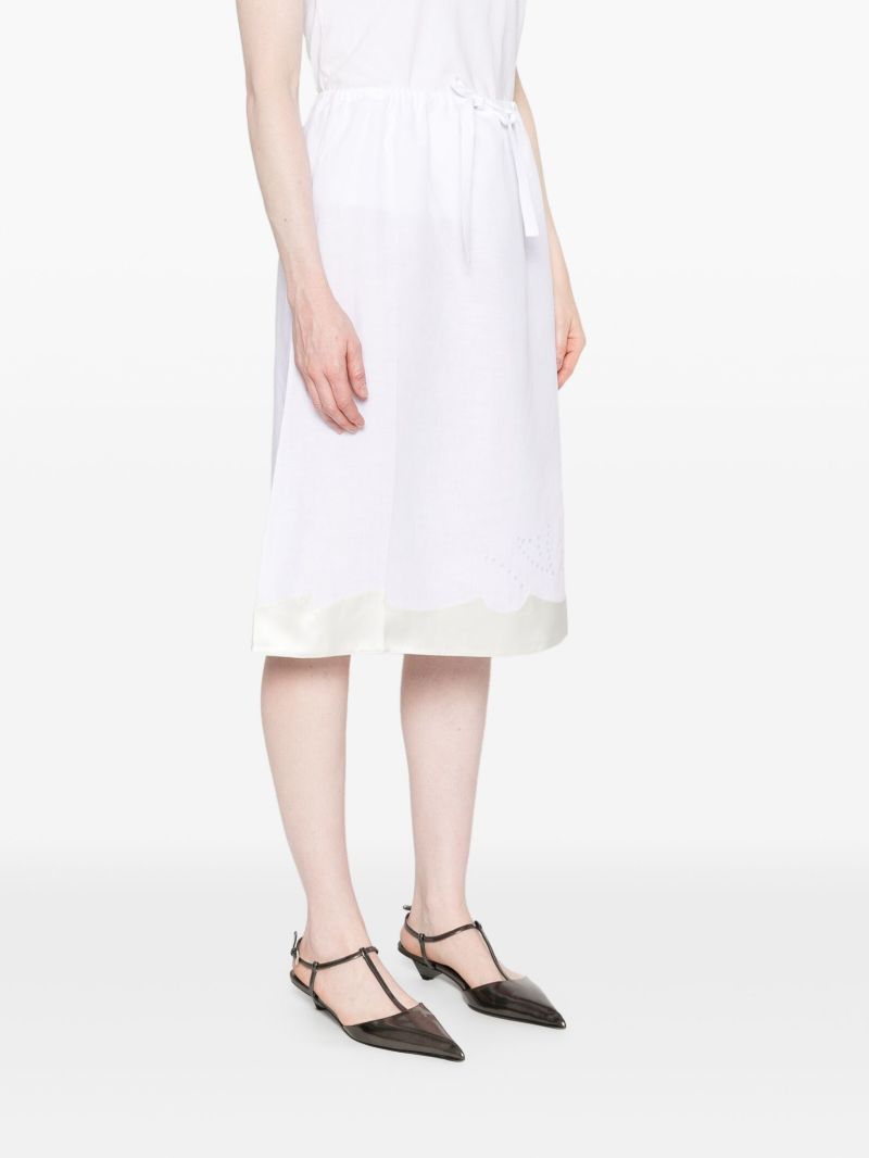 Embroidered Midi Skirt