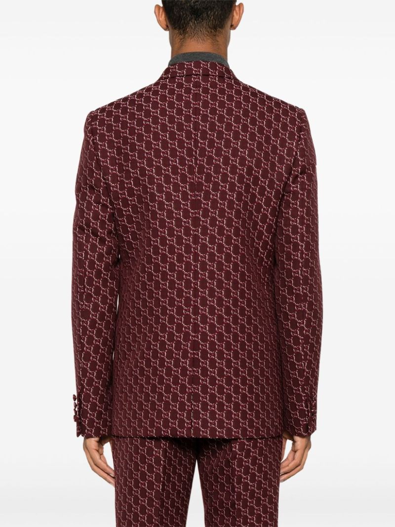 Red Gg Shadow Blazer