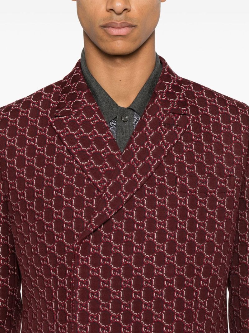 Red Gg Shadow Blazer