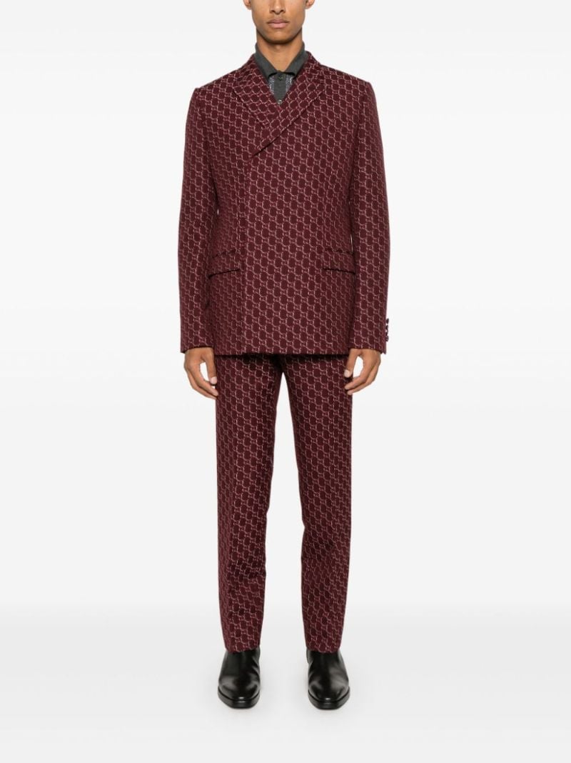 Red Gg Shadow Blazer