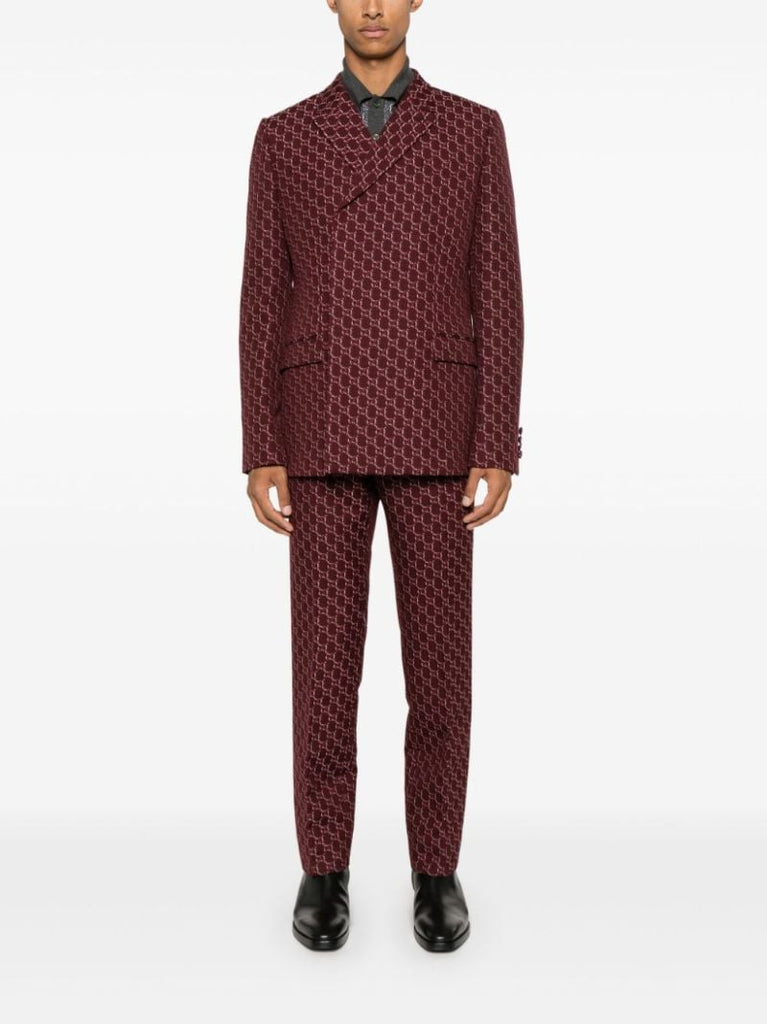 Red Gg Shadow Blazer