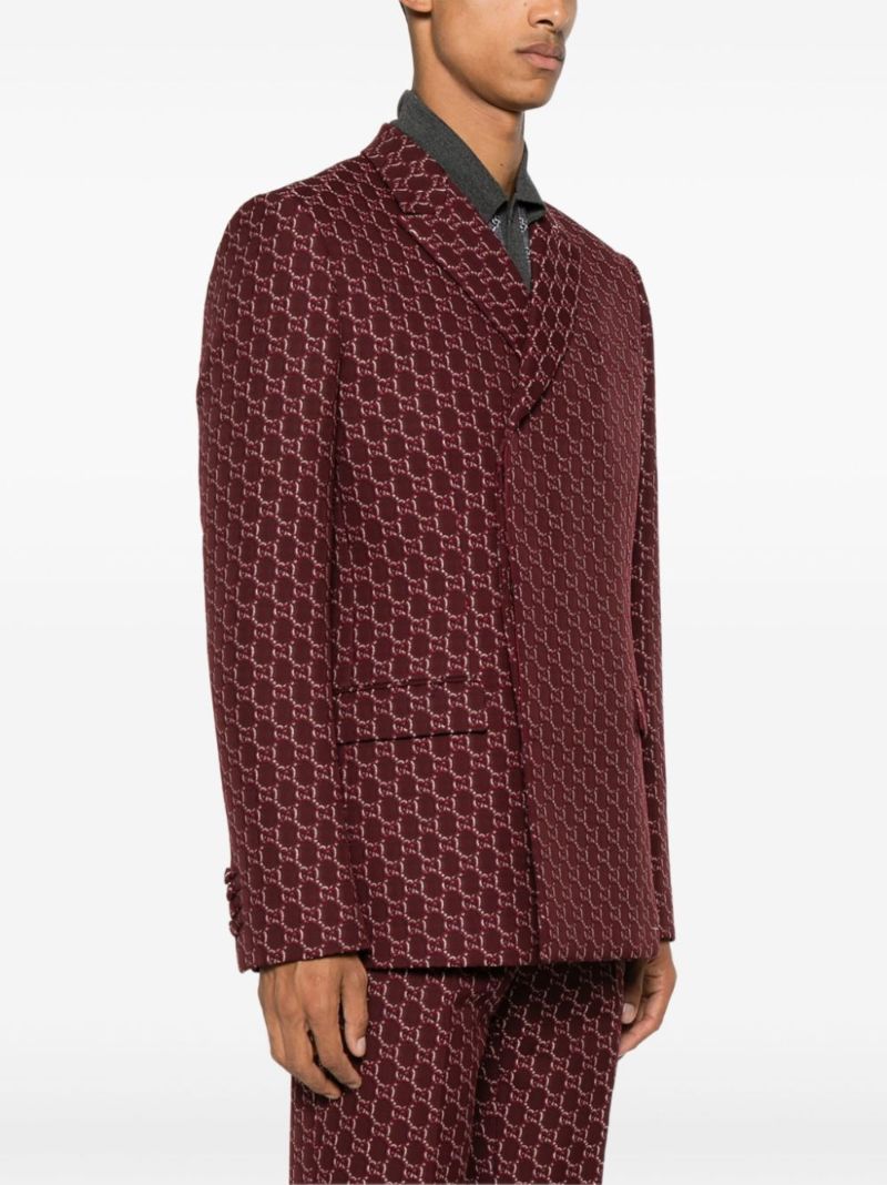 Red Gg Shadow Blazer