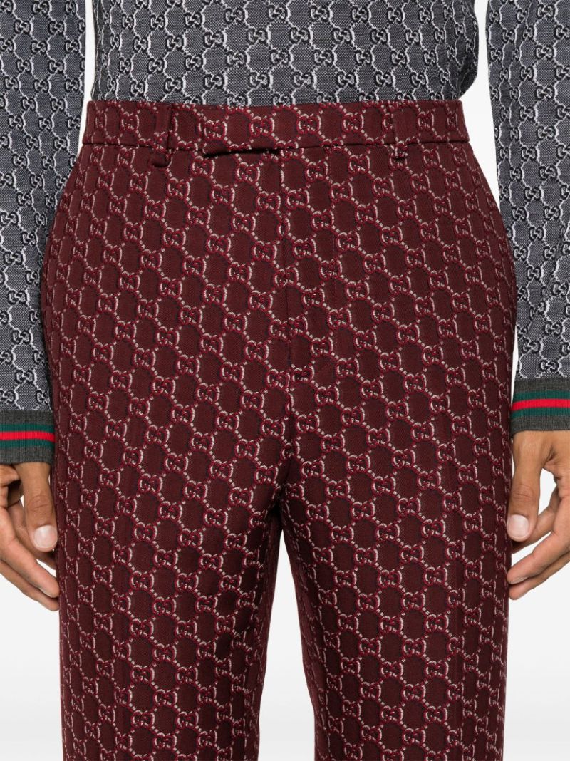 Red Gg Shadow Trousers