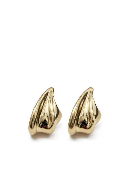14kt Gold Vermeil Wave Earrings