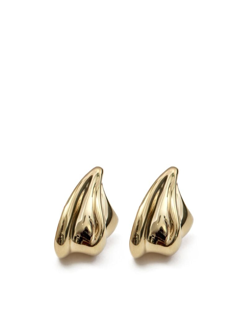 14kt Gold Vermeil Wave Earrings