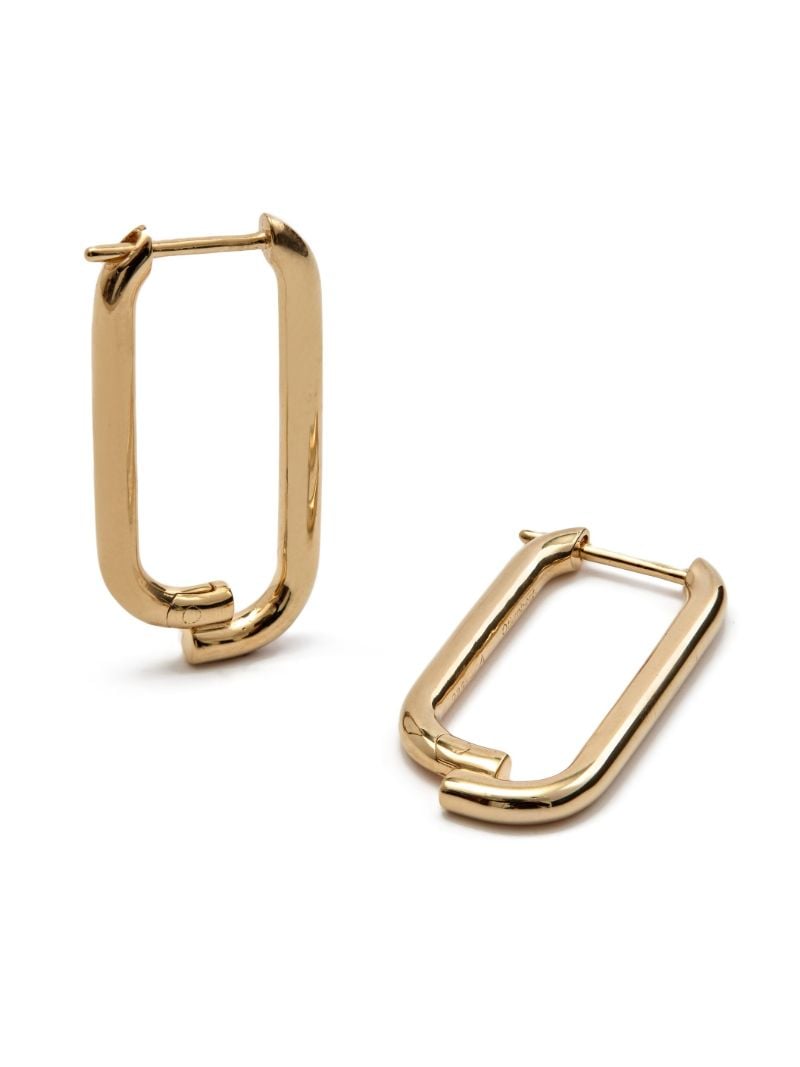 14k Gold Vermeil Paperclip Earrings