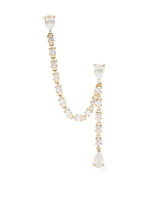 18k Yellow Gold Isla Diamond Earrings