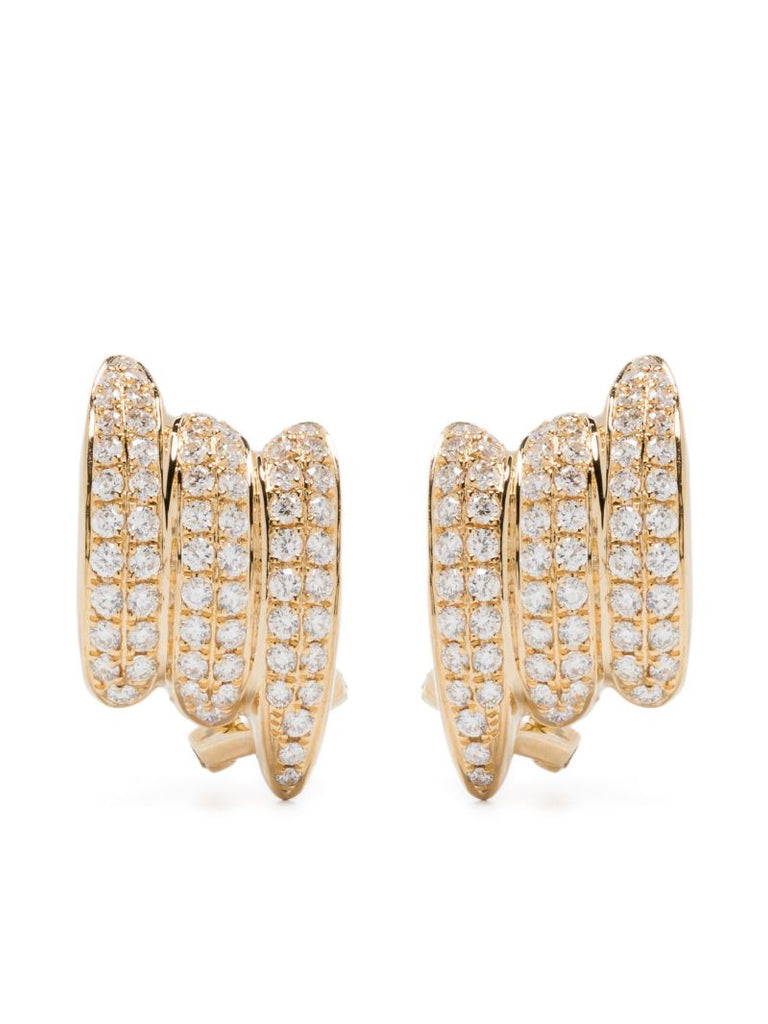 Small 18k Yellow Gold Clair Diamond Stud Earrings