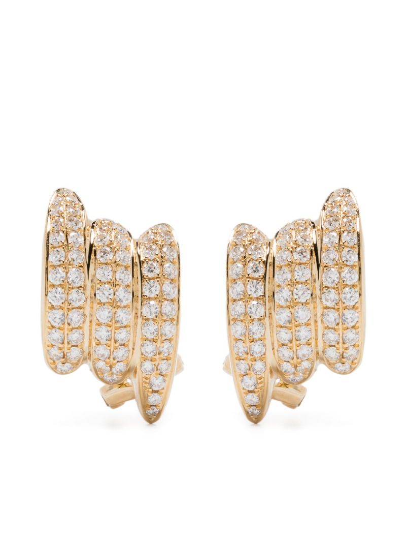 Small 18k Yellow Gold Clair Diamond Stud Earrings
