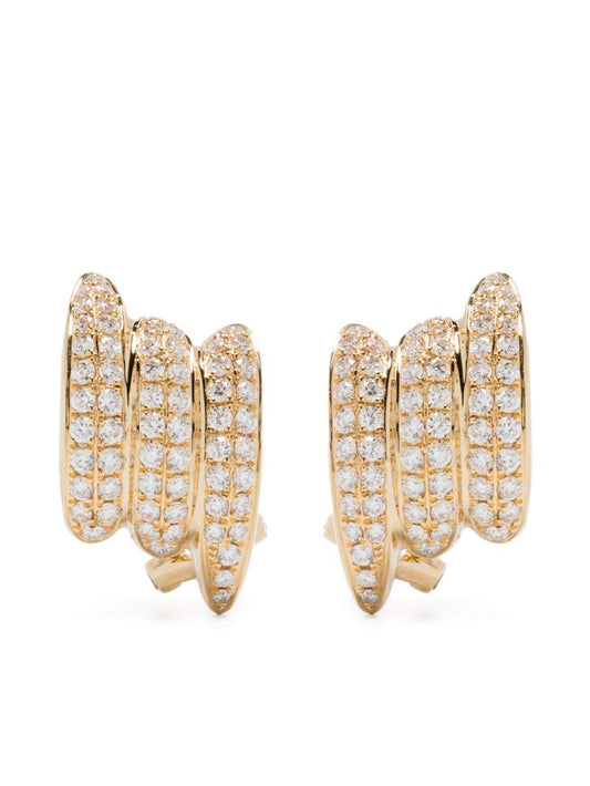 Small 18k Yellow Gold Clair Diamond Stud Earrings