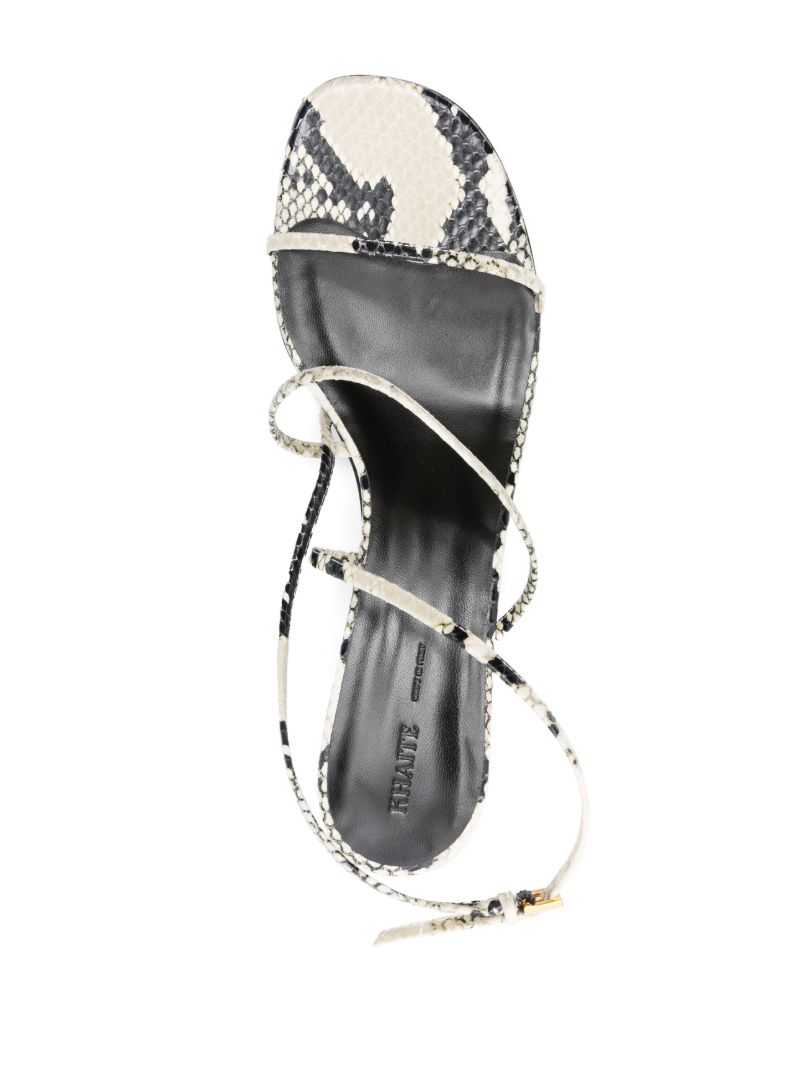 35mm Snakeskin-print Sandals