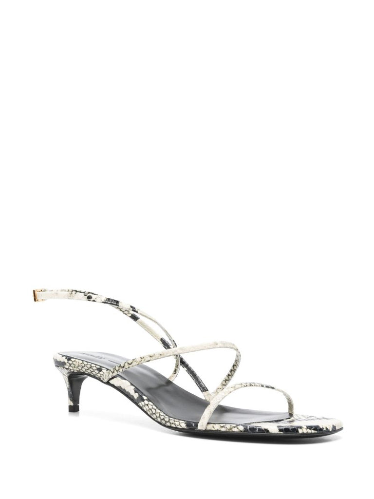 35mm Snakeskin-print Sandals