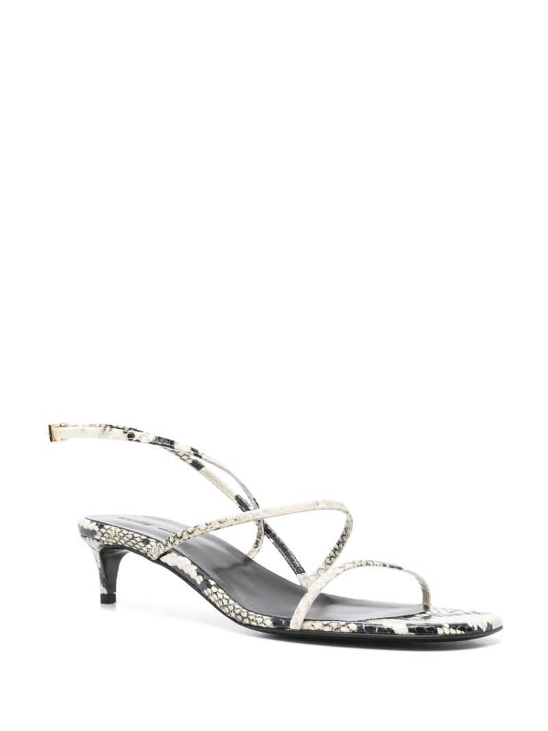 35mm Snakeskin-print Sandals
